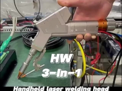 Espetáculo de corte e limpeza de soldagem a laser portátil