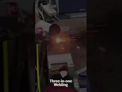 Máquina multifuncional portátil de motor único de três em um para corte e limpeza de soldadura