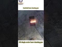 Pistola laser de remoção de ferrugem portátil de 2000w para remoção de manchas de tinta certificada CE