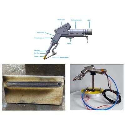 Bom preço. Máquina de soldagem a laser de motor único portátil de 2000W com cabo de fibra padrão de 10m on-line
