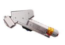 Remover ferrugem com laser de limpeza cabeça pistola portátil com fonte de laser de fibra