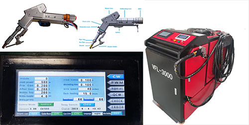 Bom preço. Cabeça de soldagem por laser de fibra portátil de 3000W Refrigerador de água para indústria on-line