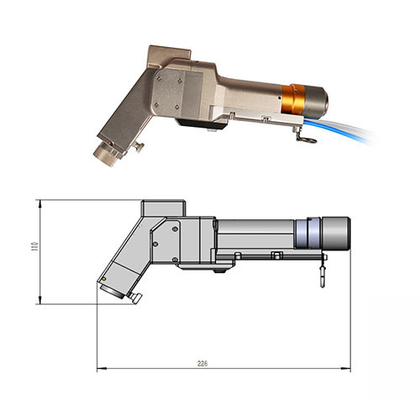 Bom preço. Cabeça de limpeza a laser com controlo táctil com comprimento de cabo de 10 m e 20 m on-line