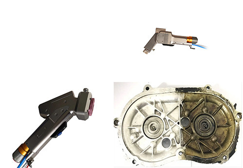 Bom preço. Cabeça de limpeza a laser industrial de 2000w, pistola laser de remoção de ferrugem portátil on-line