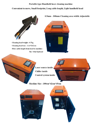 Bom preço. Arma de remoção de ferrugem a laser portátil de 1000W para remoção de manchas de óleo de pintura Multifuncional on-line