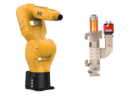 Bom preço. Cabeça de soldagem a laser de fibra de 1070nm, soldagem a laser com robô automático on-line