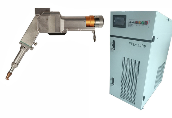 Bom preço. Máquina de solda portátil de fibra laser moderna de 1500w com motor duplo on-line