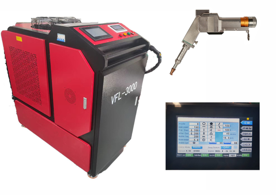 Bom preço. Máquina de solda a laser portátil de 3000w com motor duplo on-line