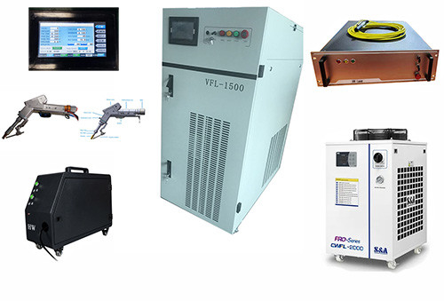 Bom preço. Máquina de solda a laser de metal portátil de 3000w Motor único para soldagem de oscilação on-line