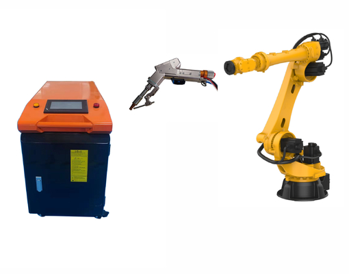 Bom preço. Máquina de soldadura a laser portátil mini robô de 1500W com motor único on-line