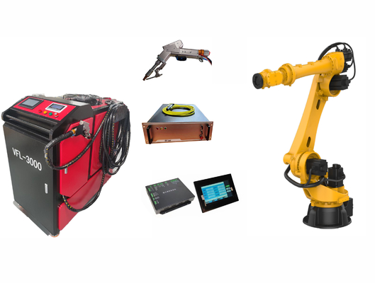 Bom preço. Máquina de solda a laser portátil de motor único de 3000w para solda robótica on-line