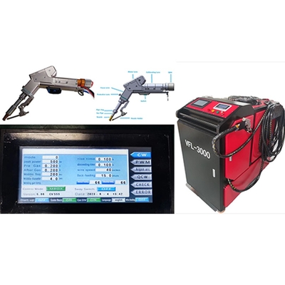 Bom preço. Máquina de soldagem a laser de motor único portátil de fibra focante de 150 mm para espessuras múltiplas on-line