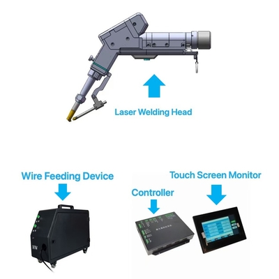 Bom preço. Máquina de solda a laser portátil de fibra compacta com 4 modos de funcionamento e 220v de tensão de entrada on-line