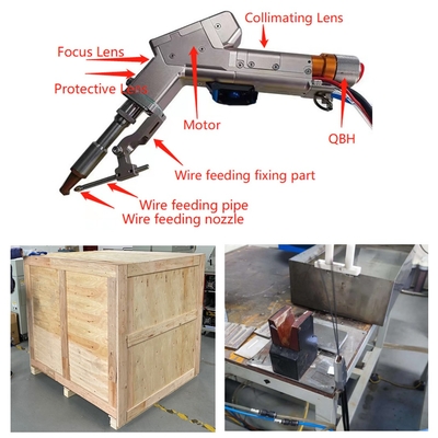 Bom preço. Máquina de soldadura a laser de motor único portátil de 1500W com penetração total de aço inoxidável de 4 mm on-line