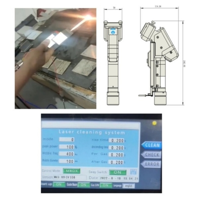 Bom preço. Máquina de limpeza a laser de motor único portátil de 2000W com conector de fibra QBH on-line