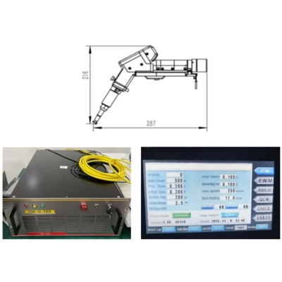 Bom preço. Máquina de soldadura a laser de motor único portátil de 1500W com modos de saída multifuncionais a laser on-line