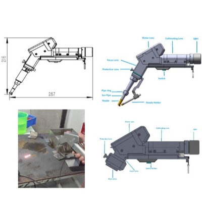 Bom preço. Equipamento de solda a laser portátil 3 em 1 Suporta solda / limpeza e corte on-line