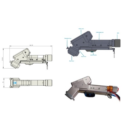 Bom preço. Limpeza a laser portátil de alta tecnologia de 2000W com motor único e modo de saída laser CW on-line