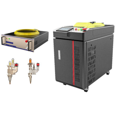 Máquina de solda a laser azul sem salpicaduras HanWei para processamento eficiente e limpo